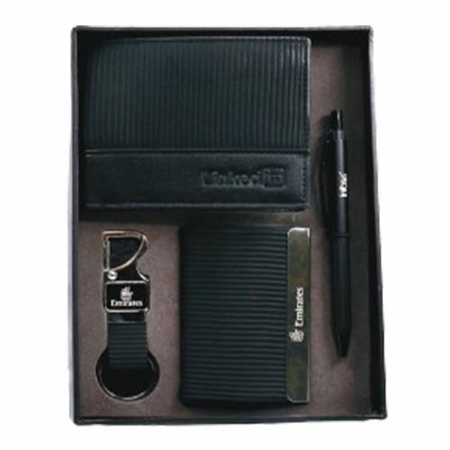 5 in 1 Set Credit Card holder Wallet Pen Flask And Notebook For Gifting Manufacturers in Delhi