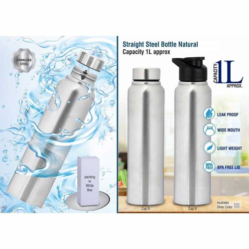Alkaline Water Bottle Stainless Steel Round Simple Design Manufacturers in Delhi