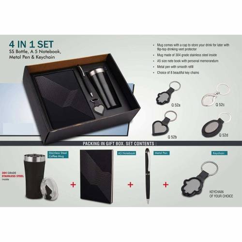 Black Polyester Gift Set Ideal Promotional Gift Set for Corporate Gifting Manufacturers in Delhi