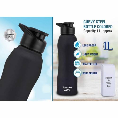 Black Stainless Steel 1L Bottle Sipper Cap Regular Design for Easy Drinking Manufacturers in Delhi