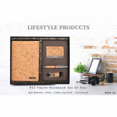 Brown Leather Notebook Corporate Gift Set for Premium Gifting Solution Manufacturers in Delhi