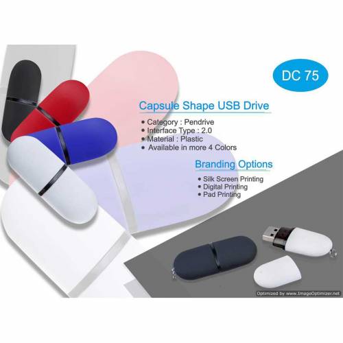 Capsule Shape Metal USB Design for Office Gifts and Function Sets Manufacturers in Delhi