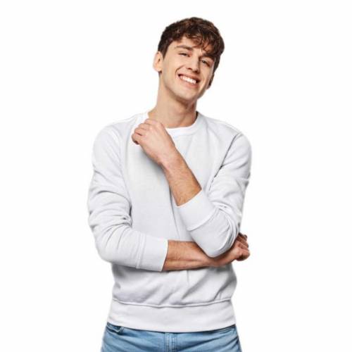 Casual Wear Grey Polyester Full Sleeves Round Collar T-Shirt Regular Fit for Men Manufacturers in Delhi