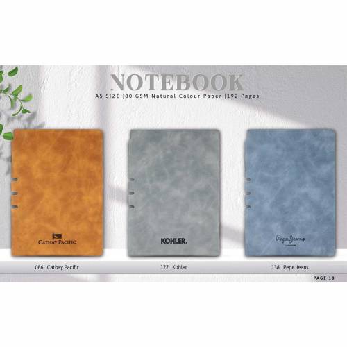 Corporate Gifting A5 PU Soft Cover Notebook Multi Color Perfect Bound Manufacturers in Delhi