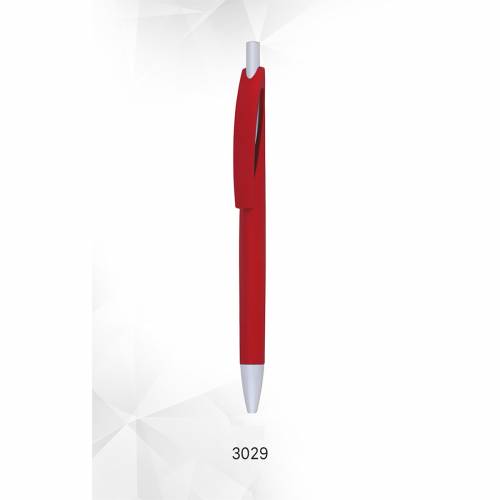 Custom Red Plastic Ballpoint Pen with Blue Ink Perfect for Promotional Use Manufacturers in Delhi