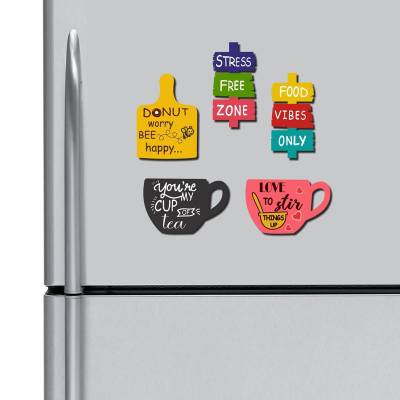 Die Cut Themed Fridge Magnets with Quotes for Kitchen Decor and Gifting Manufacturers, Suppliers in Bhubaneswar