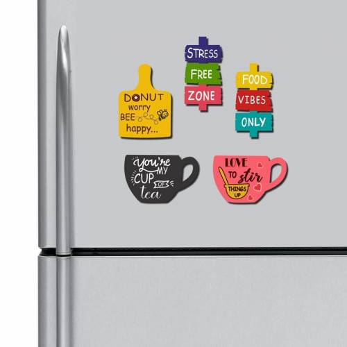 Die Cut Themed Fridge Magnets with Quotes for Kitchen Decor and Gifting Manufacturers in Delhi