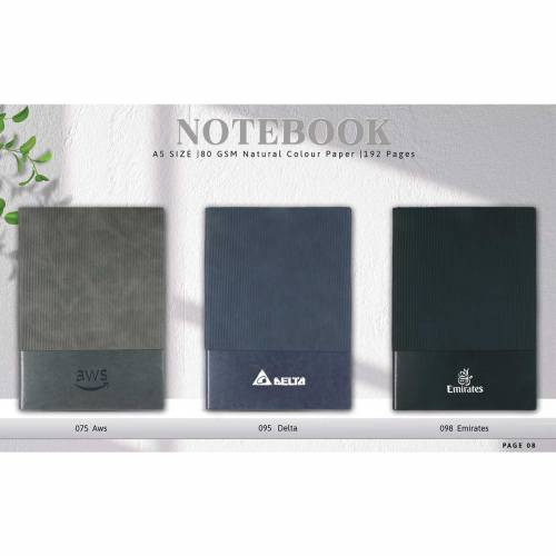 Eco Friendly A5 Rectangular Cork Notebook Blue Black Grey Manufacturers in Delhi