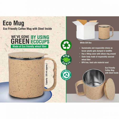 Eco Friendly Cork Mug Brown Color Sustainable and Stylish Manufacturers in Delhi