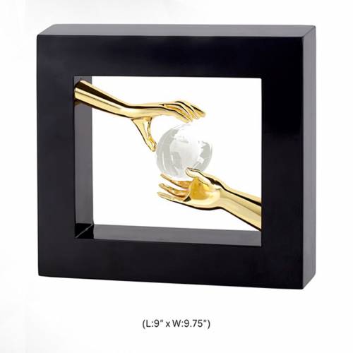 Elegant Black Wooden Memento Trophy Square Shape For Awards 3750 Manufacturers in Delhi