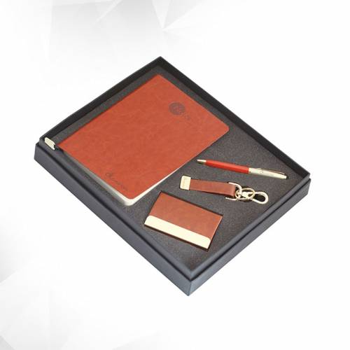 Elegant Brown Corporate Gift Set 4 In 1 Gift Set Manufacturers in Delhi