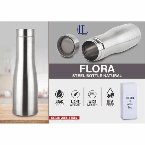 Flora Steel Bottle Natural Stainless Steel Manufacturers in Delhi