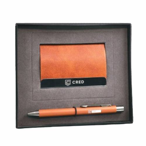 Gift Set of Card Holder and Pen 2 In 1 Corporate Gift Box Manufacturers in Delhi