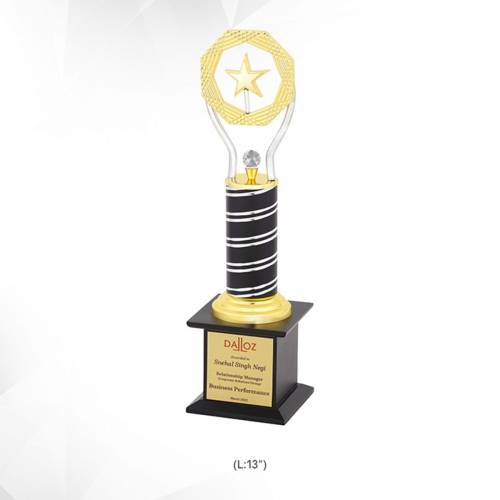 Golden Star With Crystal Diamond Star Trophy 13 Inch Metal For Trophies And Recognition 3932 Manufacturers in Delhi
