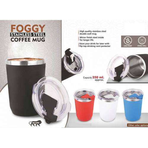 Leak Proof Black Mug for Travel Includes Cap and Lid Ideal for Hot Drinks Manufacturers in Delhi