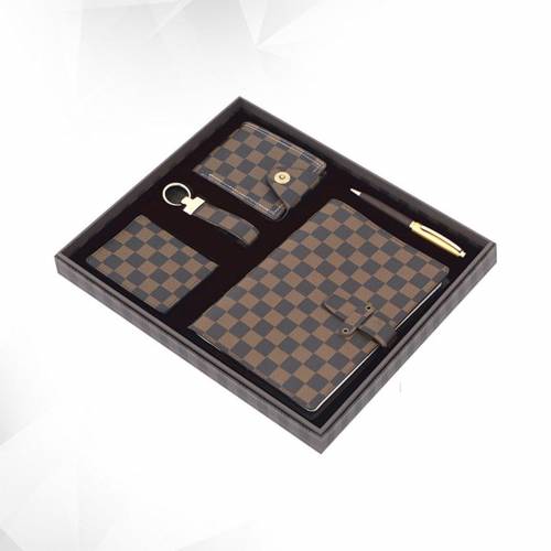 Leather 5 in 1 Wallet Key Chain and Pen Combo Set Perfect for Gifts Manufacturers in Delhi