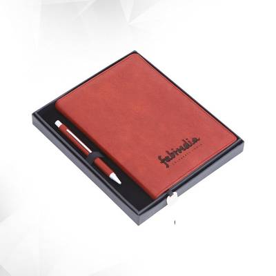 Leather Cover A5 Notebook and Pen Set For Corporate Gifting Manufacturers in Udyog Vihar