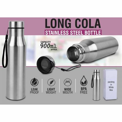 Long Cola Stainless Steel Bottle Capacity 900 ML Manufacturers in Delhi