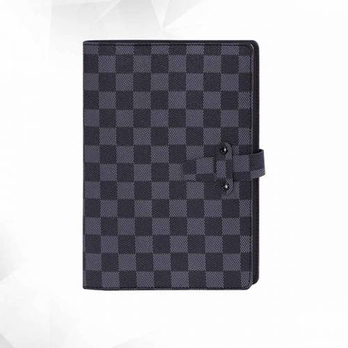 Loose Leaf Book High Grade Leather Cover Checkered Notebook Book Manufacturers in Delhi