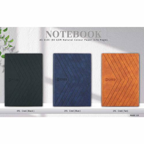 Multi Color Leather Hard Bound Notebook For Office Use Manufacturers in Delhi