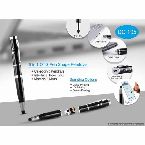 OTG Pen Shape Pendrive Ideal for Corporate Office and Home Use Manufacturers in Delhi