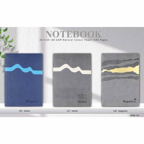 Office Notebook PU Leather Soft Binding Ruled Checked Multi Color Manufacturers in Delhi