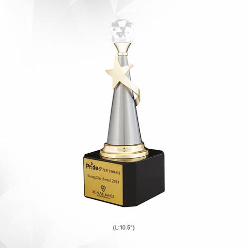Office Star Metal Trophy Brass Silver And Golden Star Shape For Trophies And Recognition 3935 Manufacturers in Delhi