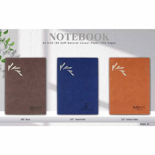 PU Customisable Promotional Diary Notebook Rectangular Manufacturers in Delhi