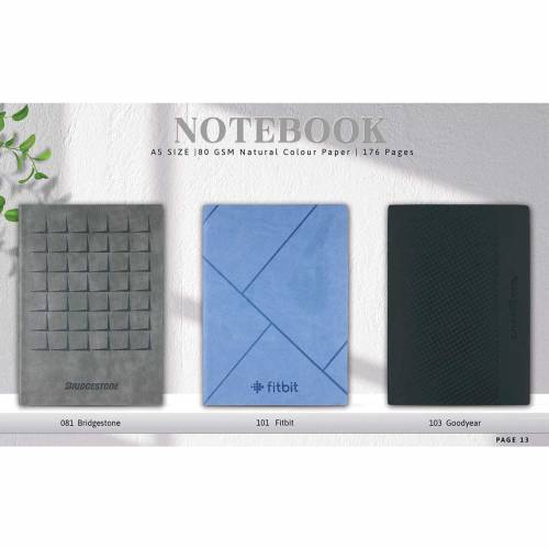 PU Leather A5 Office Diary Customisable Promotional Notebook Rectangular Shape Manufacturers in Delhi