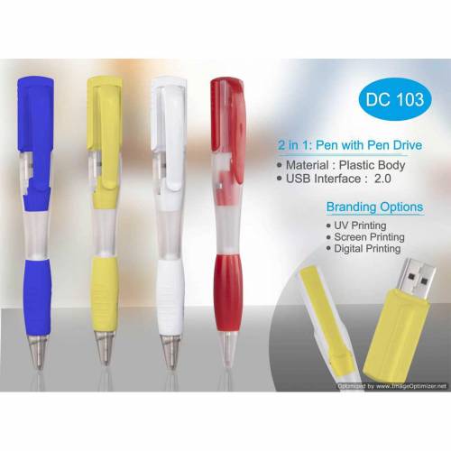 Pen with Pendrive Plastic Design Perfect for Promotional Use Manufacturers in Delhi