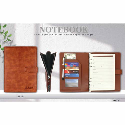 Perfect Bound PU Leather Soft Cover Notebook Single Line Ruling Gifting Manufacturers in Delhi