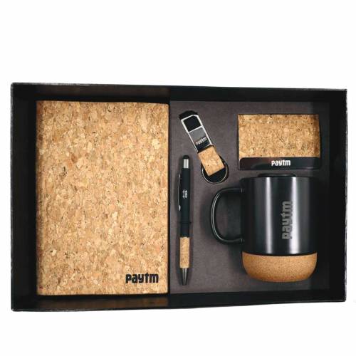 Personalized 5 In 1 Cork Gift Set For Promotions and Corporate Gifts Manufacturers in Delhi