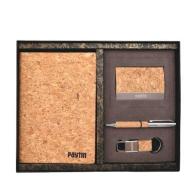 Personalized Cork Diary Pen Cardholder And Keychain Set Manufacturers in Udyog Vihar