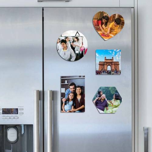 Personalized Photo Fridge Magnets in Multiple Shapes for Home Decor and Gifts Manufacturers in Delhi