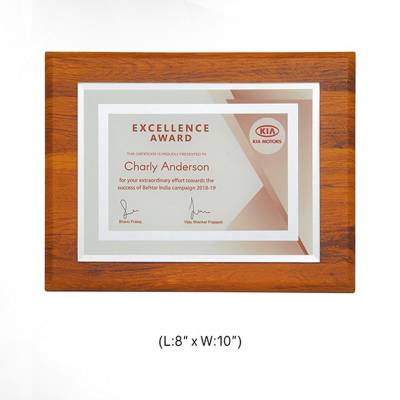 Personalized Wooden Memento Rectangular Shape Printed Design Award Use 3716 Manufacturers in Ghaziabad
