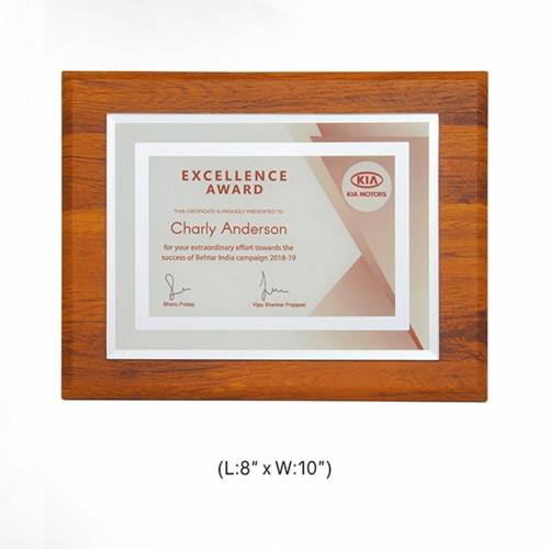 Personalized Wooden Memento Rectangular Shape Printed Design Award Use 3716 Manufacturers in Delhi