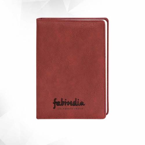 Premium A5 Red Leather Notebook Perfect for Gifting and Office Use Manufacturers in Delhi