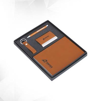 Premium Brown Leather Corporate Diary Gift Set Ideal for Professional Gifting Manufacturers in Udyog Vihar
