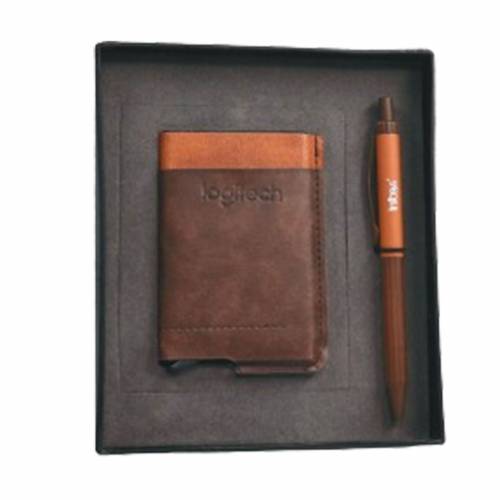 Premium Brown Metal Pen with Blue Ink for Promotional Gifts Manufacturers in Delhi