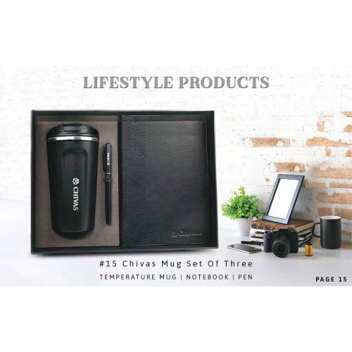 Premium Chivas Black Mug Set Corporate Gift Set Ideal for Gifting Manufacturers in Delhi