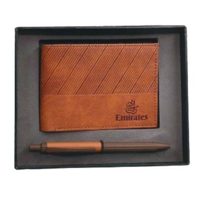 Promotional Custom PU Wallet And Metal Pen Set Manufacturers in Udyog Vihar