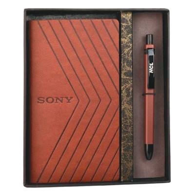 Promotional Customizable PU Notebook And Metal Pen Set Manufacturers in Udyog Vihar