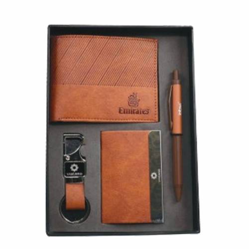 Promotional Customizable Wallet Pen Card Holder Keychain Gift Set Manufacturers in Delhi