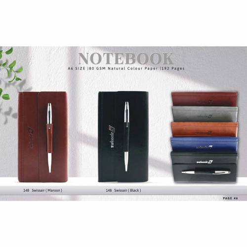 Rectangular Customisable Promotional Notebook Diary Navy Blue Grey Brown Hard Cover Laminated Paper Manufacturers in Delhi