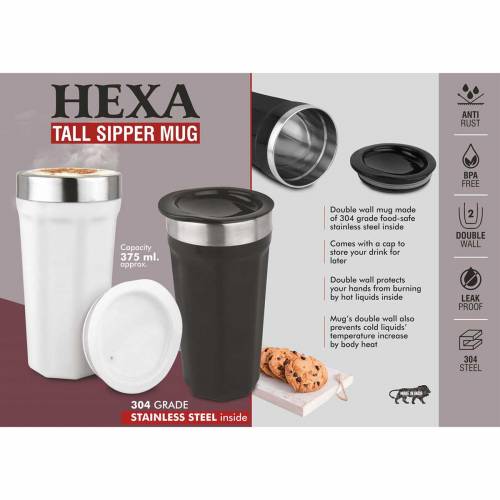 Round Black and White Leak Proof Coffee Mug Perfect for Hot Drinks at Home Manufacturers in Delhi