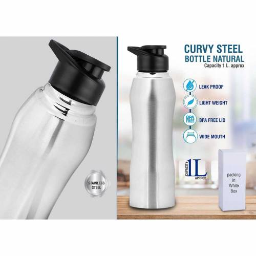 Silver Stainless Steel Bottle with Leak Proof Cap Standard Design Manufacturers in Delhi