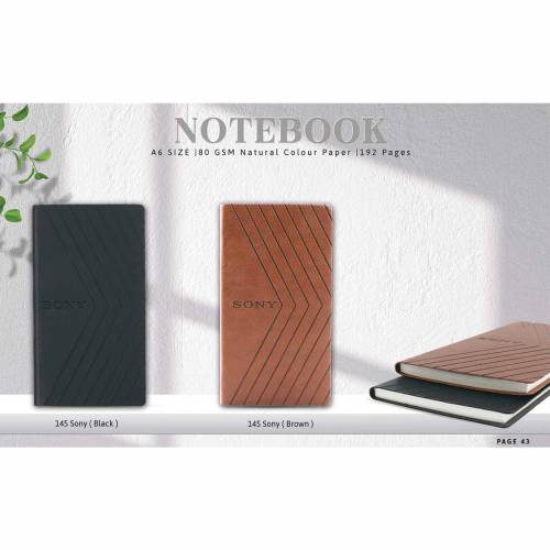 Square A6 Promotional Gift Set Brown And Black Manufacturers in Delhi