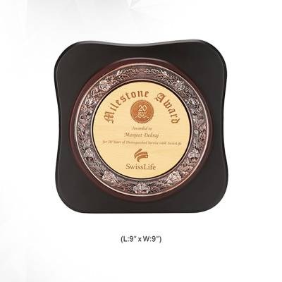 Square Wooden Memento Trophy Printed Design for Awards 3710 Manufacturers in Ghaziabad