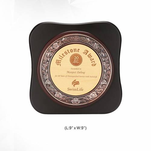 Square Wooden Memento Trophy Printed Design for Awards 3710 Manufacturers in Delhi