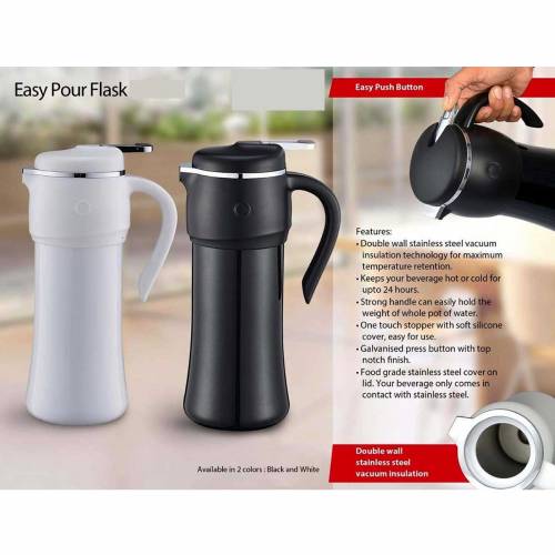 Stainless Steel Flask Black and White High Quality Manufacturers in Delhi